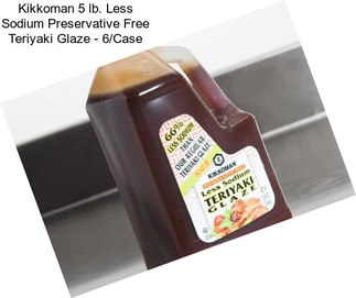 Kikkoman 5 lb. Less Sodium Preservative Free Teriyaki Glaze - 6/Case