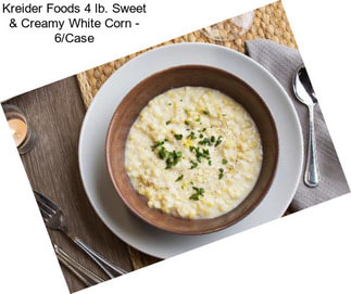 Kreider Foods 4 lb. Sweet & Creamy White Corn - 6/Case