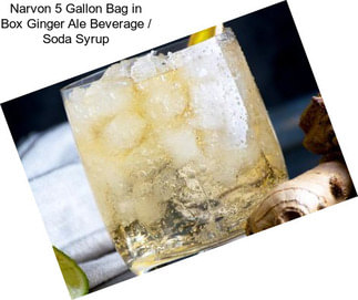 Narvon 5 Gallon Bag in Box Ginger Ale Beverage / Soda Syrup