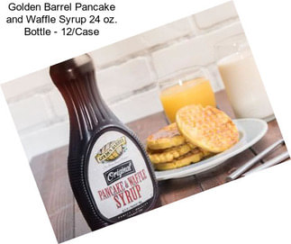 Golden Barrel Pancake and Waffle Syrup 24 oz. Bottle - 12/Case