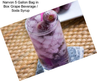 Narvon 5 Gallon Bag in Box Grape Beverage / Soda Syrup