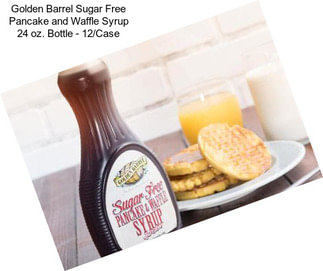 Golden Barrel Sugar Free Pancake and Waffle Syrup 24 oz. Bottle - 12/Case