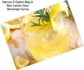 Narvon 5 Gallon Bag in Box Lemon Sour Beverage Syrup