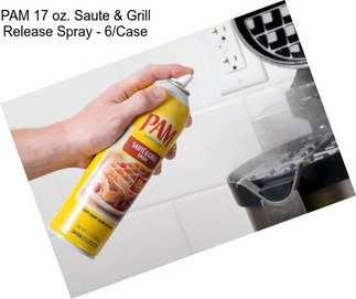 PAM 17 oz. Saute & Grill Release Spray - 6/Case