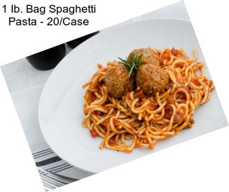 1 Ib. Bag Spaghetti Pasta - 20/Case