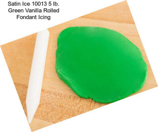 Satin Ice 10013 5 lb. Green Vanilla Rolled Fondant Icing