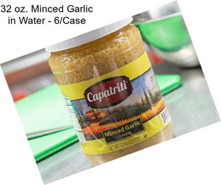 32 oz. Minced Garlic in Water - 6/Case