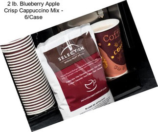 2 lb. Blueberry Apple Crisp Cappuccino Mix - 6/Case