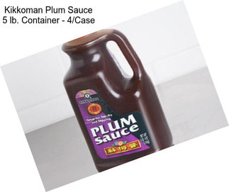 Kikkoman Plum Sauce 5 lb. Container - 4/Case