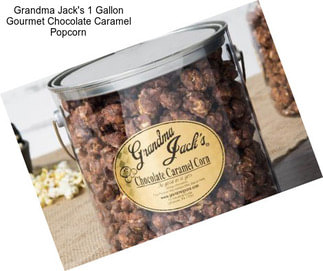 Grandma Jack\'s 1 Gallon Gourmet Chocolate Caramel Popcorn