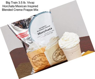 Big Train 3.5 lb. Vivaz Horchata Mexican Inspired Blended Creme Frappe Mix