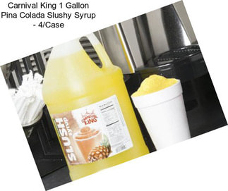 Carnival King 1 Gallon Pina Colada Slushy Syrup - 4/Case