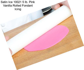 Satin Ice 10021 5 lb. Pink Vanilla Rolled Fondant Icing
