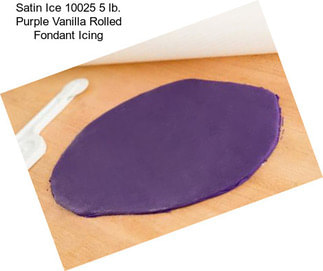 Satin Ice 10025 5 lb. Purple Vanilla Rolled Fondant Icing