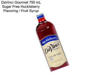 DaVinci Gourmet 750 mL Sugar Free Huckleberry Flavoring / Fruit Syrup