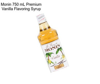 Monin 750 mL Premium Vanilla Flavoring Syrup