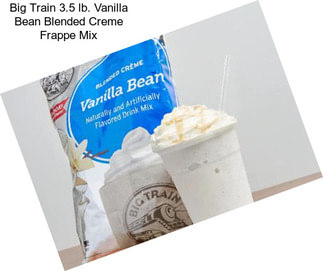 Big Train 3.5 lb. Vanilla Bean Blended Creme Frappe Mix