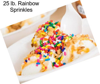 25 lb. Rainbow Sprinkles