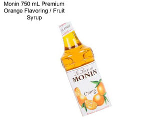 Monin 750 mL Premium Orange Flavoring / Fruit Syrup