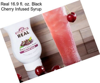 Real 16.9 fl. oz. Black Cherry Infused Syrup