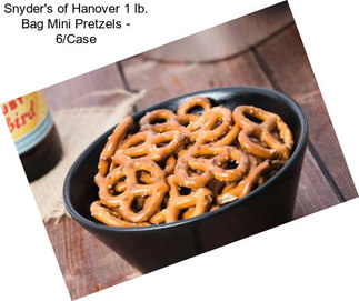 Snyder\'s of Hanover 1 lb. Bag Mini Pretzels - 6/Case