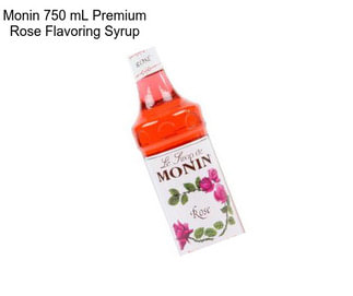 Monin 750 mL Premium Rose Flavoring Syrup