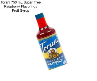 Torani 750 mL Sugar Free Raspberry Flavoring / Fruit Syrup