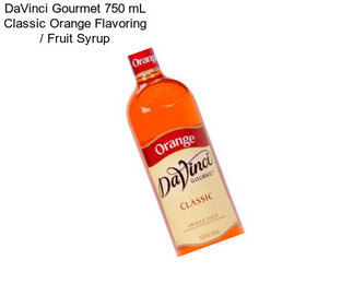 DaVinci Gourmet 750 mL Classic Orange Flavoring / Fruit Syrup