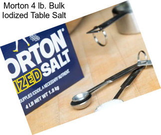 Morton 4 lb. Bulk Iodized Table Salt