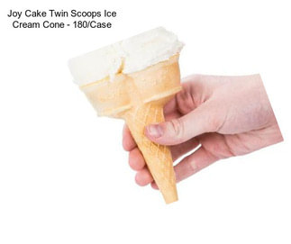 Joy Cake Twin Scoops Ice Cream Cone - 180/Case