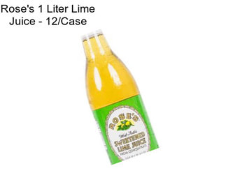 Rose\'s 1 Liter Lime Juice - 12/Case