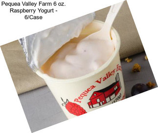 Pequea Valley Farm 6 oz. Raspberry Yogurt - 6/Case