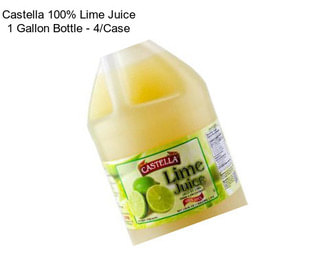 Castella 100% Lime Juice 1 Gallon Bottle - 4/Case