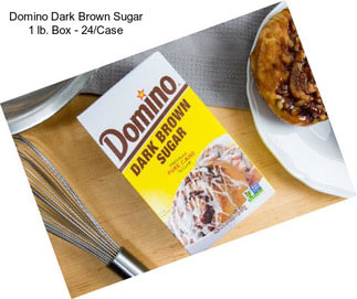 Domino Dark Brown Sugar 1 lb. Box - 24/Case