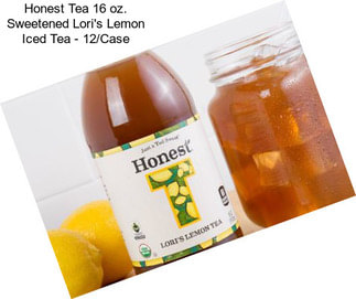 Honest Tea 16 oz. Sweetened Lori\'s Lemon Iced Tea - 12/Case