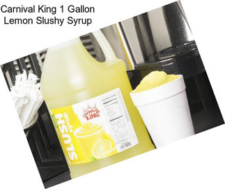 Carnival King 1 Gallon Lemon Slushy Syrup