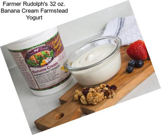 Farmer Rudolph\'s 32 oz. Banana Cream Farmstead Yogurt