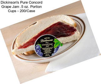 Dickinson\'s Pure Concord Grape Jam .5 oz. Portion Cups - 200/Case