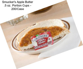 Smucker\'s Apple Butter .5 oz. Portion Cups - 200/Case