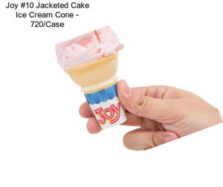 Joy #10 Jacketed Cake Ice Cream Cone - 720/Case