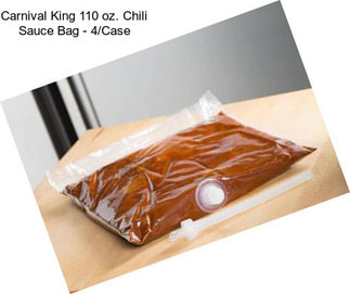 Carnival King 110 oz. Chili Sauce Bag - 4/Case