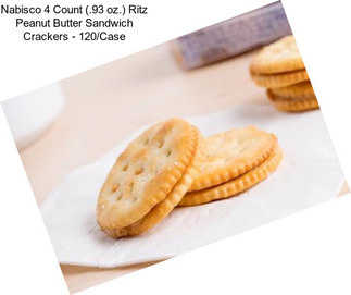 Nabisco 4 Count (.93 oz.) Ritz Peanut Butter Sandwich Crackers - 120/Case