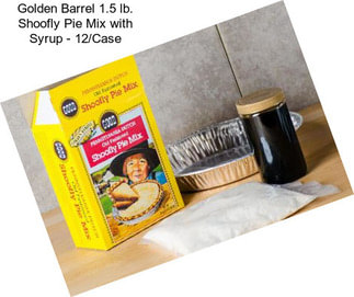 Golden Barrel 1.5 lb. Shoofly Pie Mix with Syrup - 12/Case