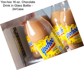 Yoo-hoo 16 oz. Chocolate Drink in Glass Bottle - 24/Case
