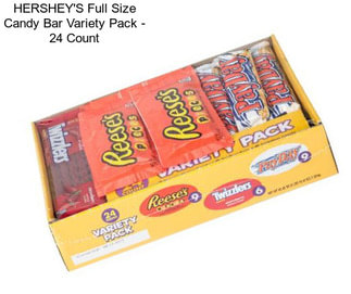 HERSHEY\'S Full Size Candy Bar Variety Pack - 24 Count