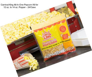 Carnival King All-In-One Popcorn Kit for 12 oz. to 14 oz. Popper - 24/Case