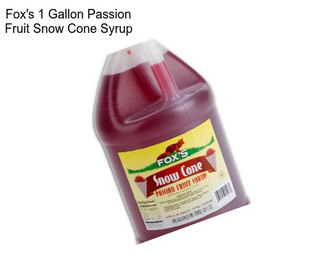 Fox\'s 1 Gallon Passion Fruit Snow Cone Syrup