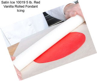 Satin Ice 10019 5 lb. Red Vanilla Rolled Fondant Icing