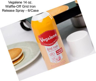 Vegalene 14 oz. Waffle-Off Grid Iron Release Spray - 6/Case