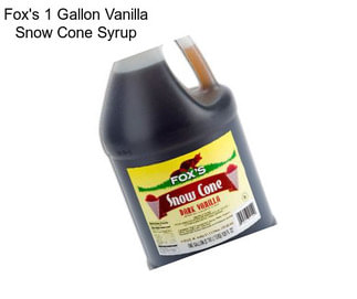 Fox\'s 1 Gallon Vanilla Snow Cone Syrup